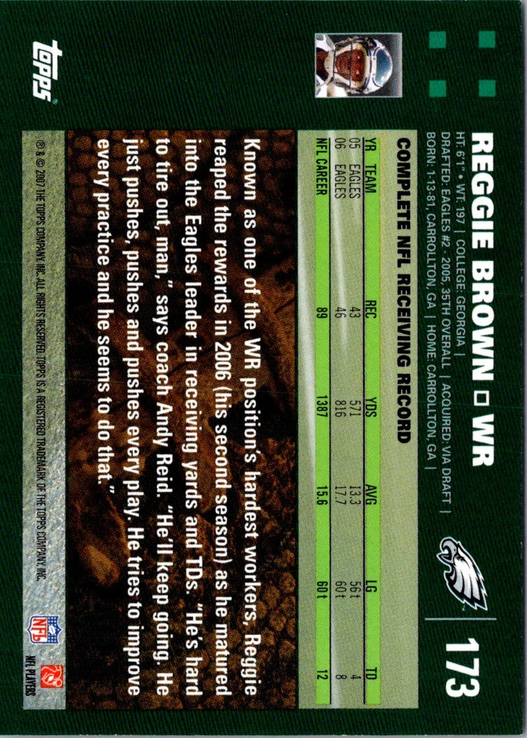 2007 Topps Reggie Brown