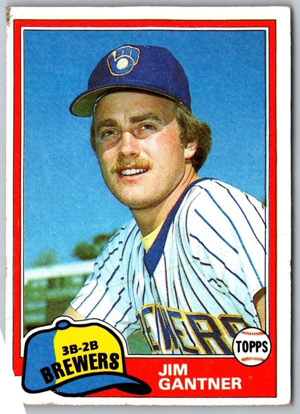 1981 Topps Jim Gantner #482