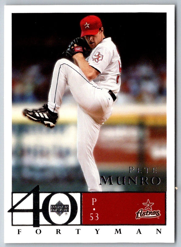 2003 Upper Deck 40-Man Rainbow Pete Munro #363