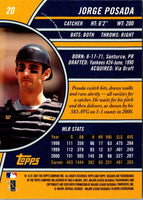 2001 Topps Reserve Jorge Posada #20