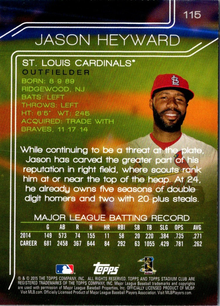 2015 Stadium Club Jason Heyward