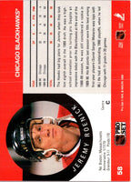 1990 Pro Set Jeremy Roenick #58 Rookie
