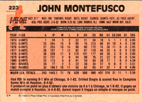 1983 O-Pee-Chee John Montefusco #223