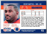 1990 Pro Set Ricky Nattiel #93