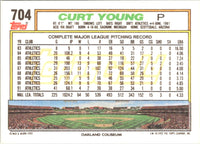 1992 Topps Gold Curt Young #704