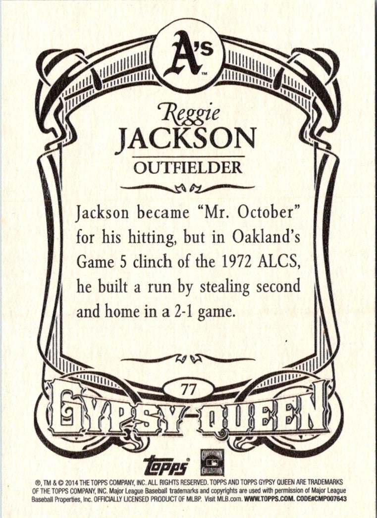 2014 Topps Gypsy Queen Reggie Jackson