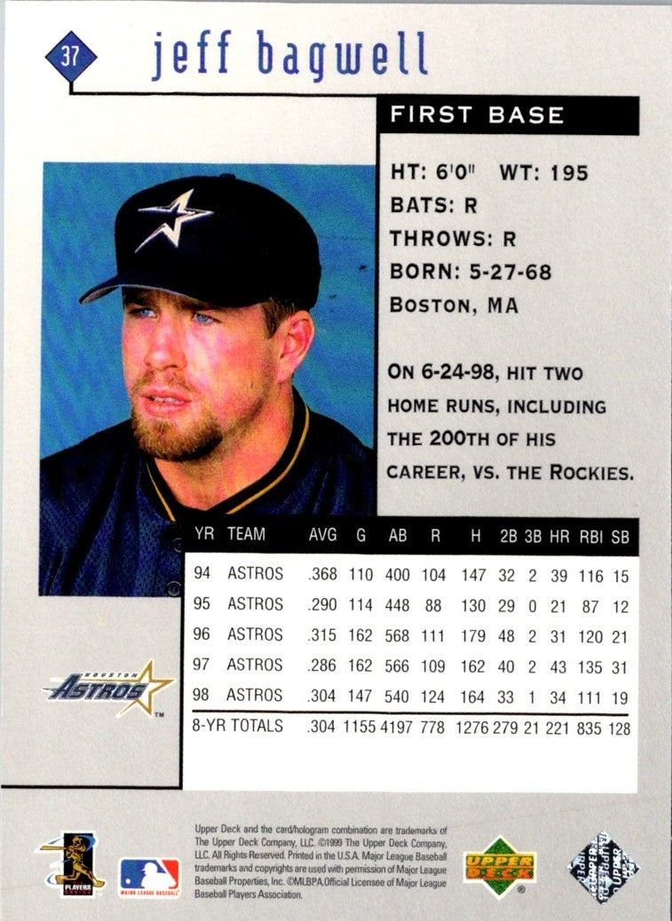 1999 Upper Deck Black Diamond Jeff Bagwell