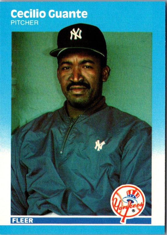 1987 Fleer Update Cecilio Guante #U-38