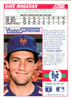 1988 Score Young Superstars I Dave Magadan #23