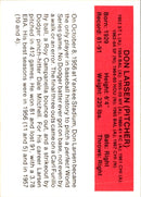 1987 Hygrade All-Time Greats Don Larsen