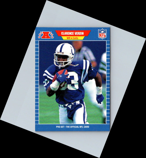 1989 Pro Set Clarence Verdin #552 Rookie