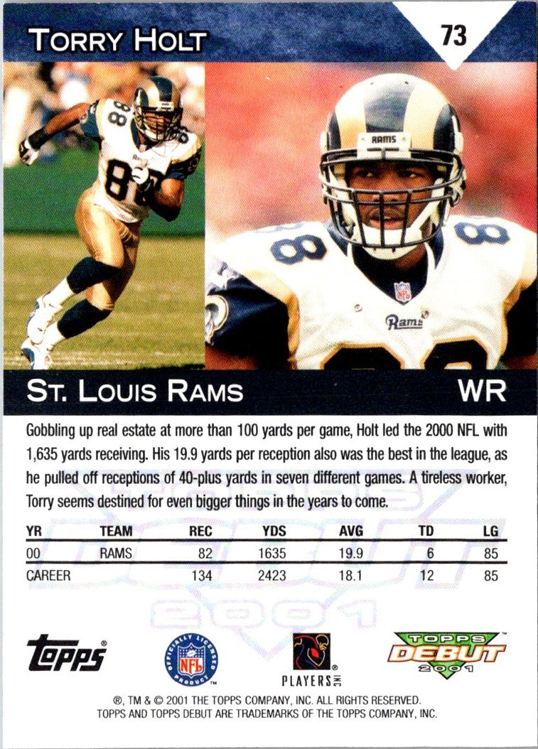 2001 Topps Debut Torry Holt