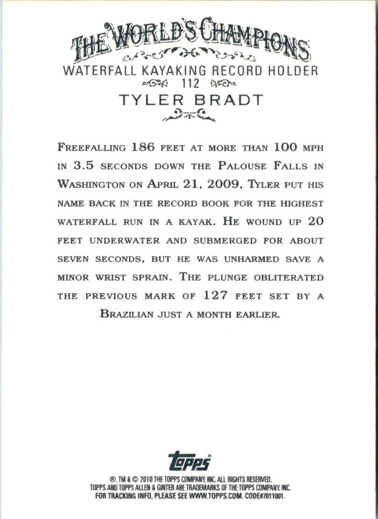 2010 Topps Allen & Ginter Tyler Bradt
