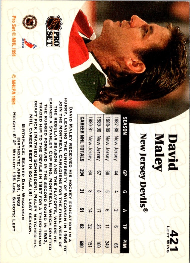 1991 Pro Set David Maley