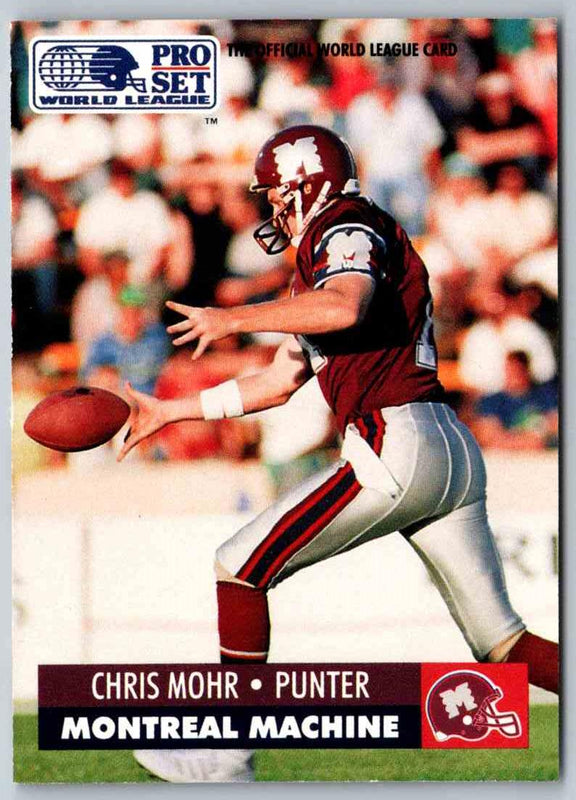 1991 Proset World League Chris Mohr #90