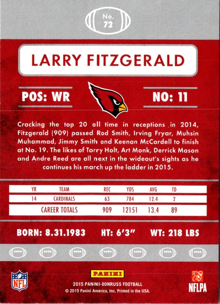 2015 Donruss Larry Fitzgerald