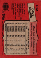 1987 Topps Stickers Hoby Brenner/Dave Brown #119 / 269