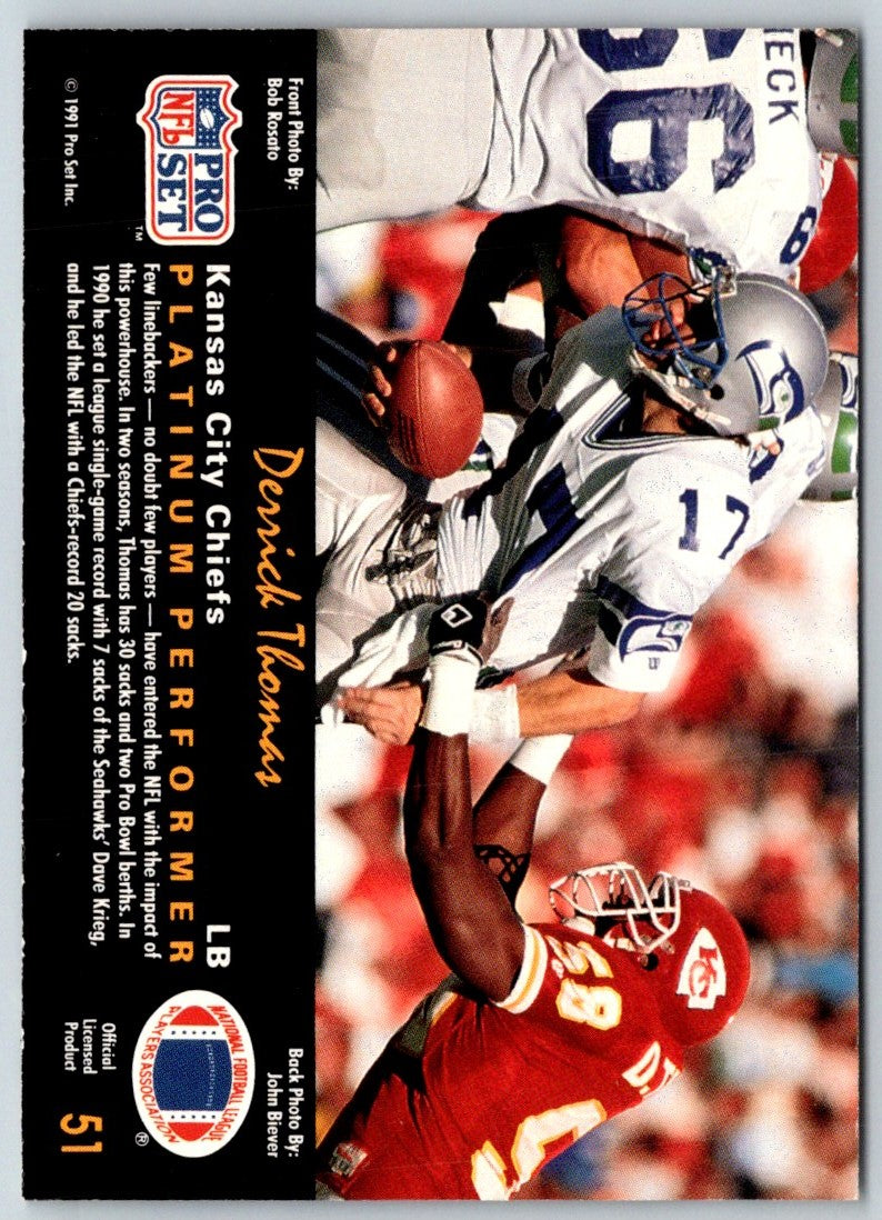 1991 Pro Set Platinum Derrick Thomas