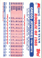 1989 Topps Kmart Dream Team Gregg Jefferies #11