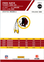 2012 Score Fred Davis #116