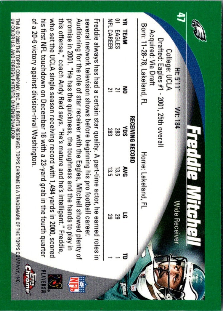 2002 Topps Chrome Freddie Mitchell