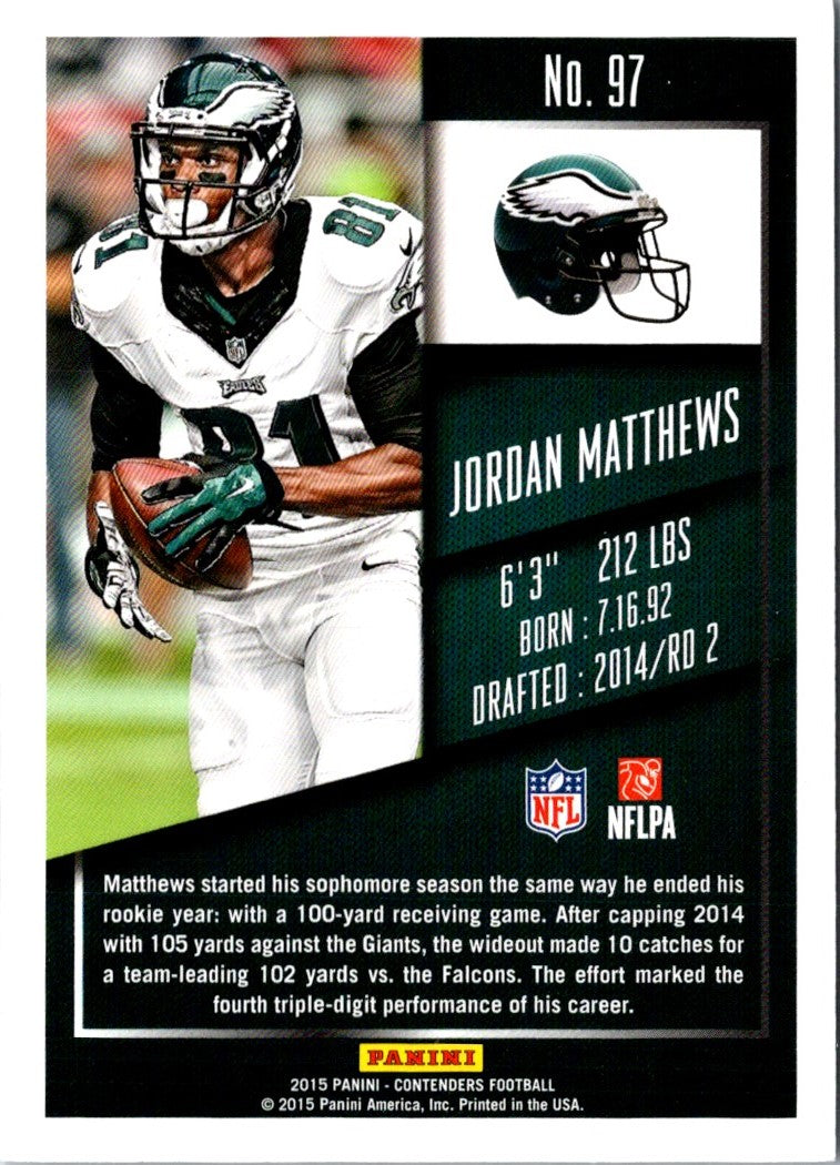 2015 Panini Contenders Jordan Matthews