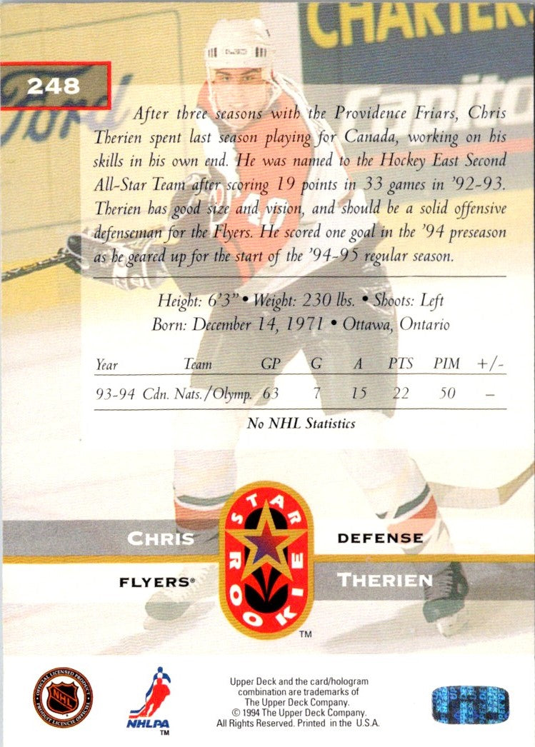 1994 Upper Deck Chris Therien