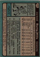 1980 Topps Bump Wills