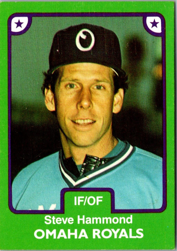 1984 TCMA Omaha Royals Steve Hammond #10