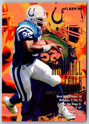 1995 Fleer Marshall Faulk #163