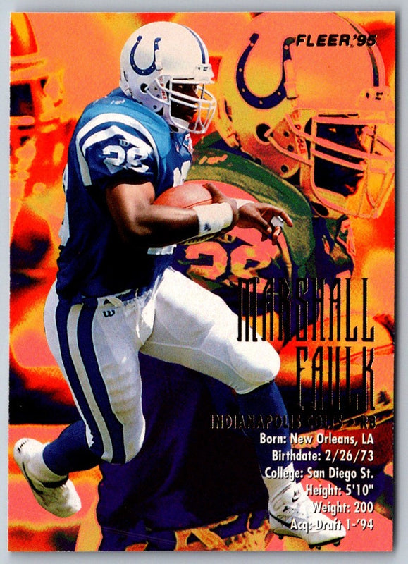 1995 Fleer Marshall Faulk #163