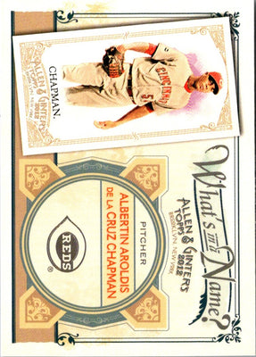 2012 Topps Allen & Ginter What's in a Name? Aroldis Chapman #WIN56