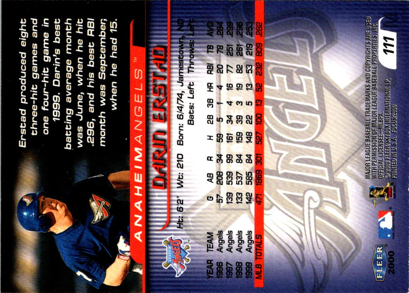 2000 Fleer Focus Darin Erstad