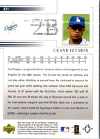 2002 Upper Deck Cesar Izturis #671