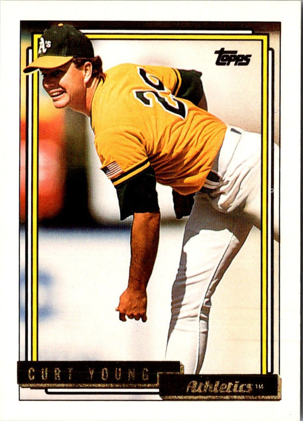 1992 Topps Gold Curt Young #704