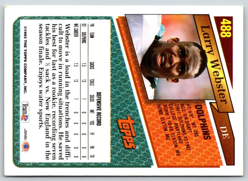 1993 Topps Larry Webster