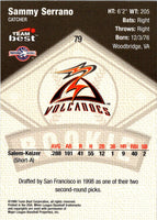 1999 Team Best Sammy Serrano #79