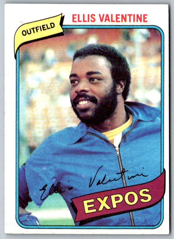 1980 Topps Ellis Valentine #395