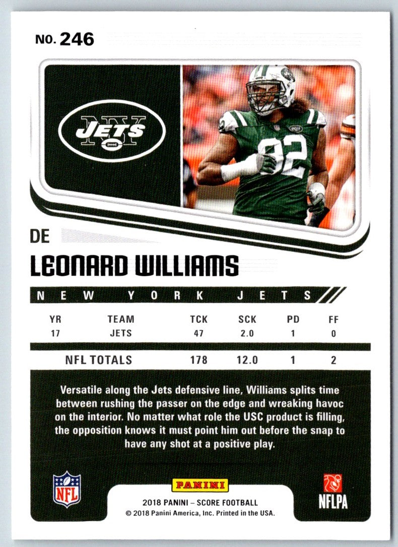 2018 Score Scorecard Leonard Williams