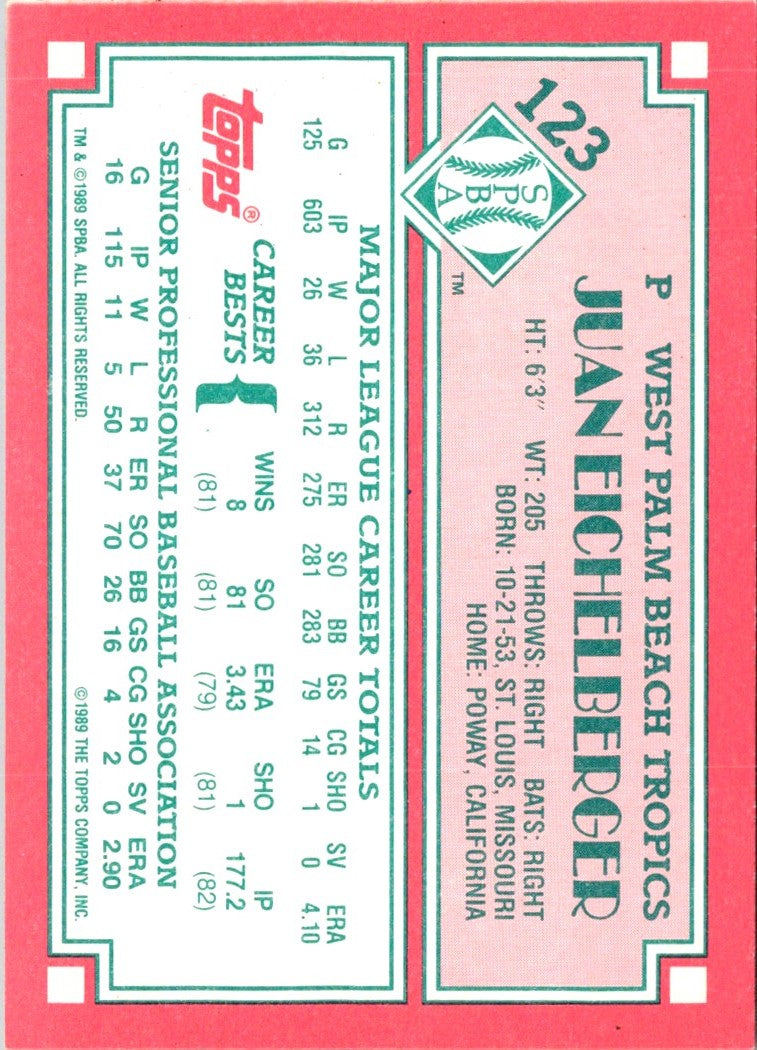 1989 Topps Senior League Juan Eichelberger