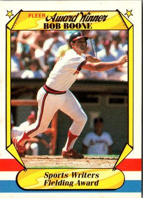 1987 Fleer Award Winners Bob Boone #4