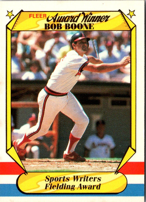 1987 Fleer Award Winners Bob Boone #4
