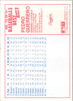 1986 Fleer Baseball's Best Sluggers vs. Pitchers Pedro Guerrero #13