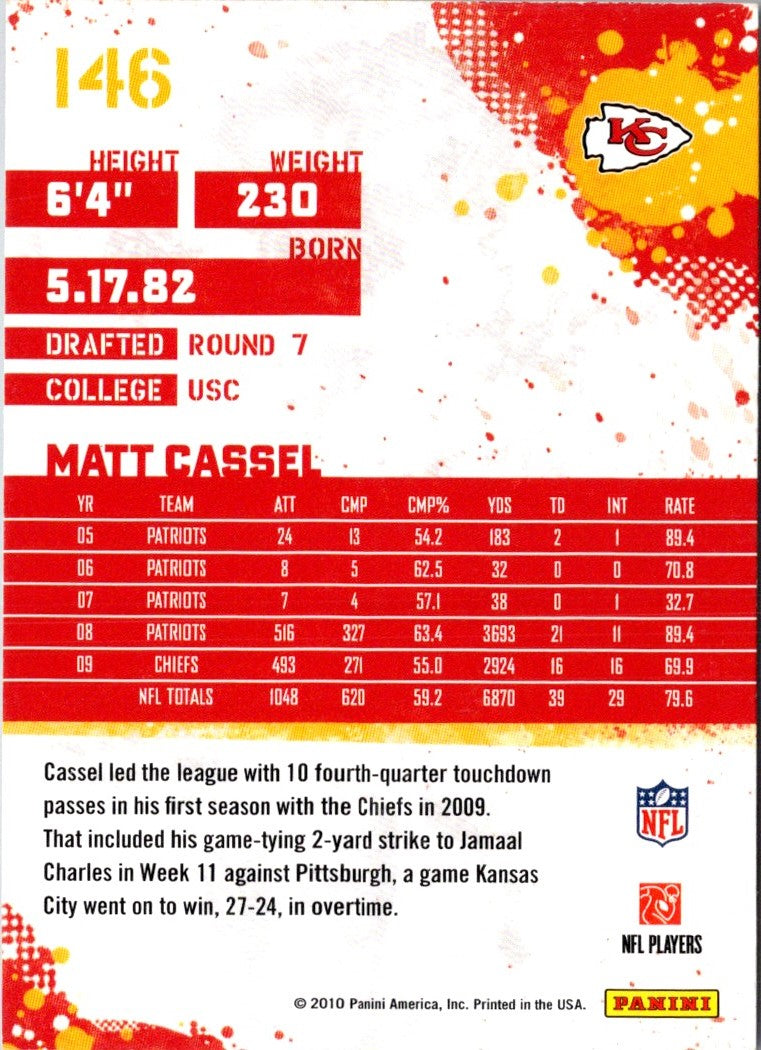 2010 Score Matt Cassel