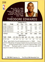 1990 Hoops Blue Edwards #288 Rookie