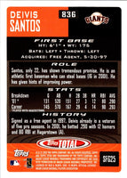 2002 Topps Total Deivis Santos #836