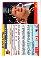1991 Score Canadian Bilingual Steve Bozek #252