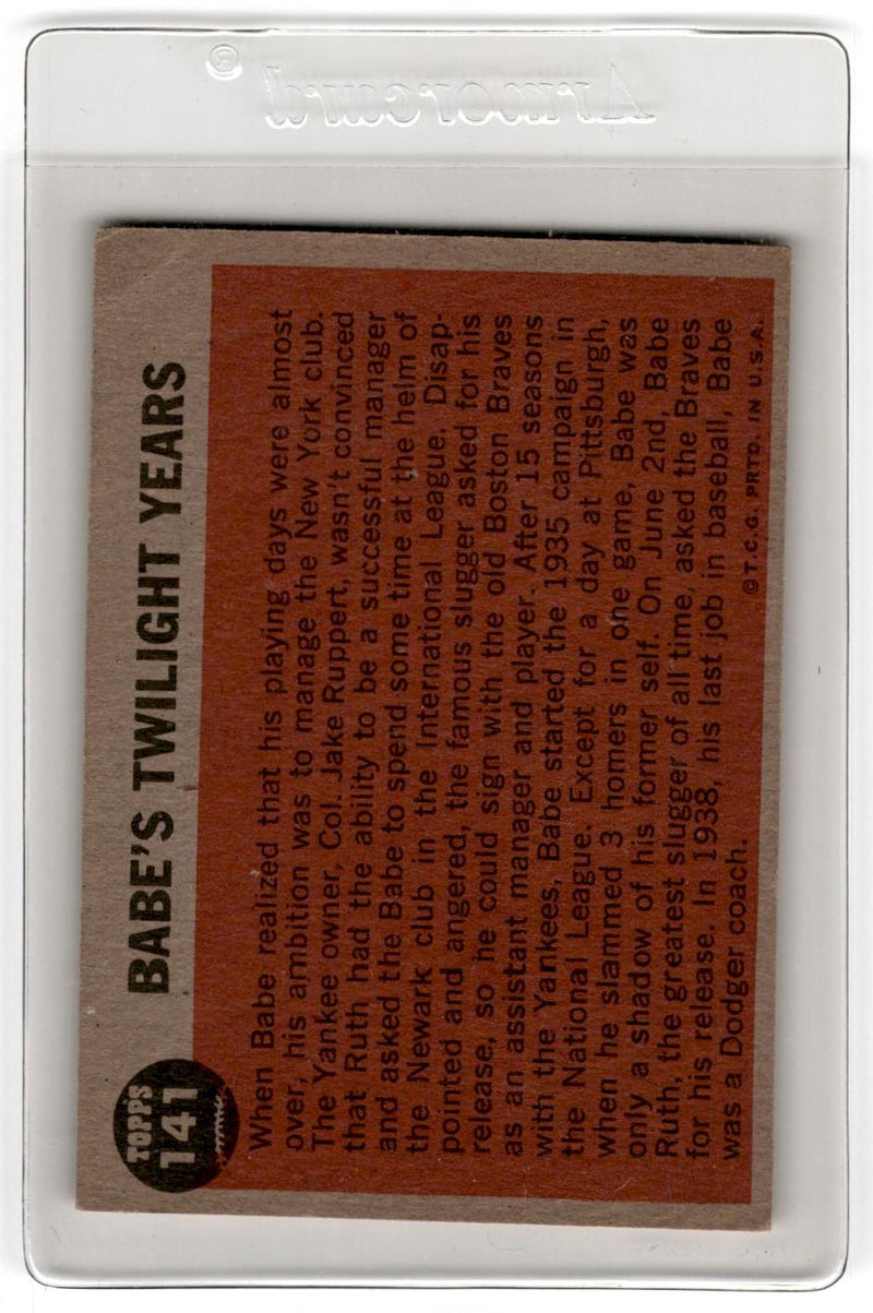 1962 Topps Twilight Years