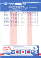 1987 Fleer Update Glossy Rod Booker #U-7