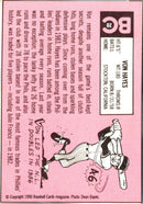 1990 Baseball Card Magazine '69 Topps Replicas Von Hayes